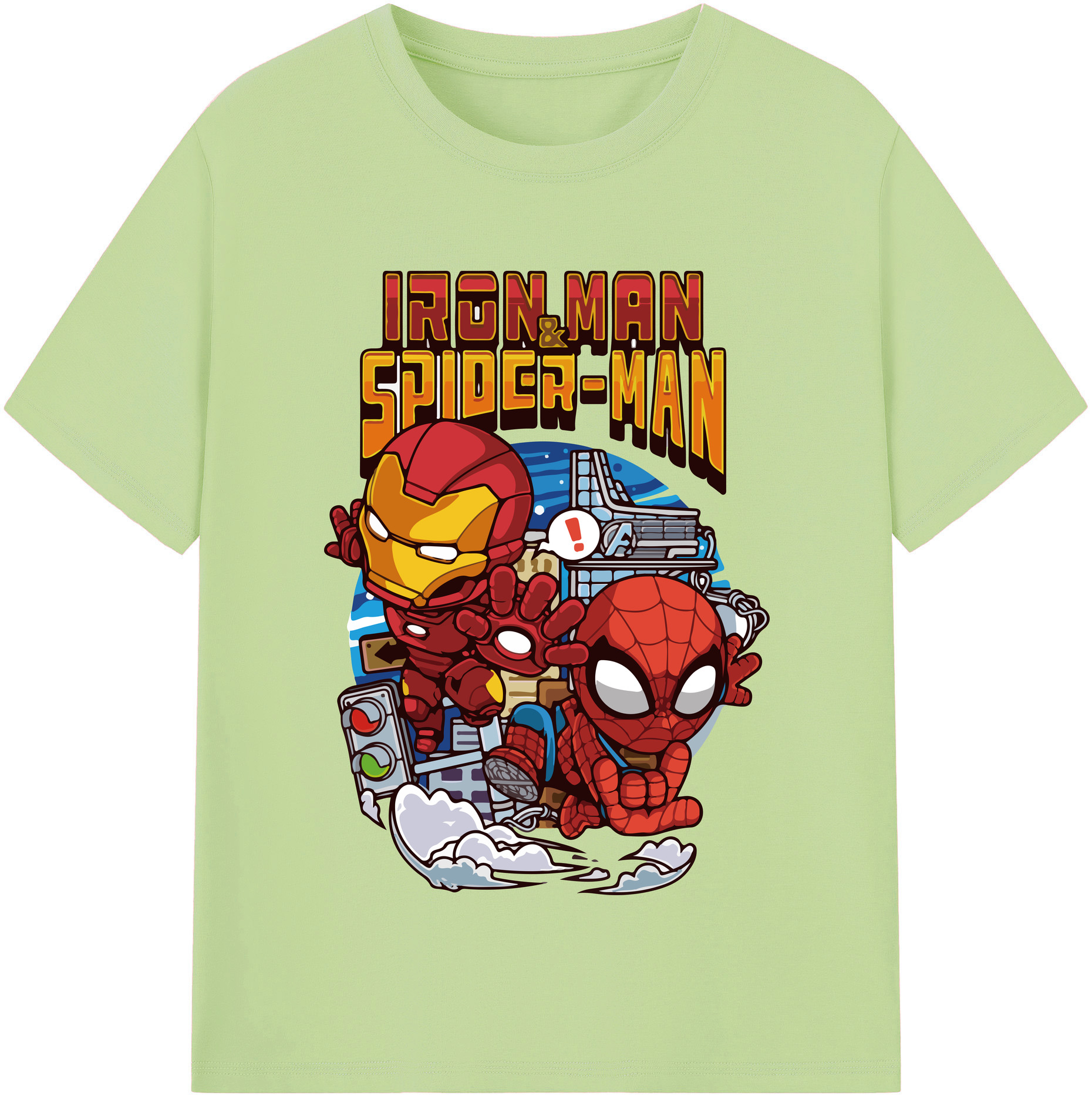 （画像用） アベンジャーズ The Avengers 綿100％半袖Tシャツ（フロントプリント）
